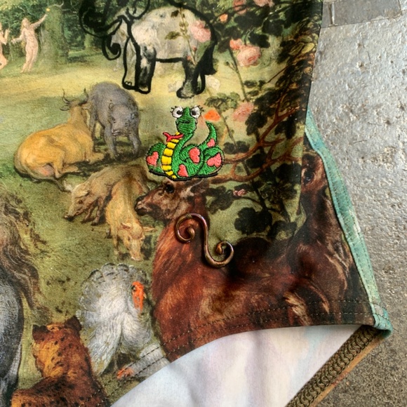 Vivienne Westwood NWT 530$ Andreas Kronthaler painting 1 piece Swim Suit - Picture 11 of 11